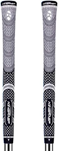 KINGRASP Multi Compound Golf Grips Set of 2 (Free 2 Tapes Included),Anti-Slip，Super Stability,Cord Rubber, Golf Club Grips,Standard/Mid Size, 3 Colors Optional
