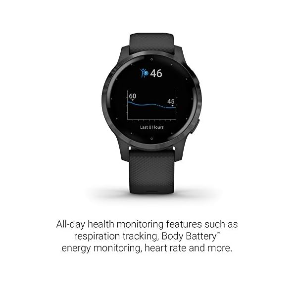 Garmin-Vivoactive-4-GPS-Smartwatch-Features-Music-Body-Energy-Monitoring-Animated-Workouts-Pulse-Ox-Sensors-and-More-Black Garmin Vivoactive 4, GPS Smartwatch, Features Music, Body Energy Monitoring, Animated Workouts, Pulse Ox Sensors and More, Black