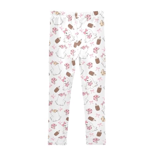 Bookish Ghost Girls Leggings,Workout Leggings for Girls Toddler Athletic Legging Size for 3-10T2