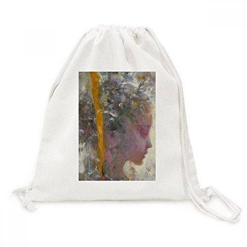 Sac cordon peinture à l'huile opéra chinois en toile DIYthinker