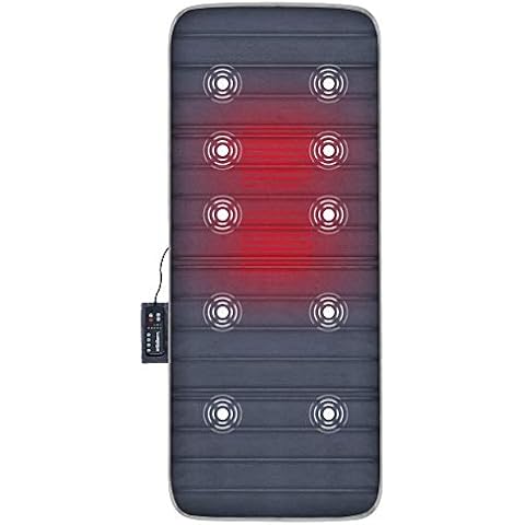 COMFIER Massage Mat with Heat Pads for Back Pain Relief,Back Massage Bed with 10 Vibrating Motors & 2 Heating Pads,Electric Massage Mats for Back,Neck and Shoulder,Full Body,Gifts for women,men, dad Cover