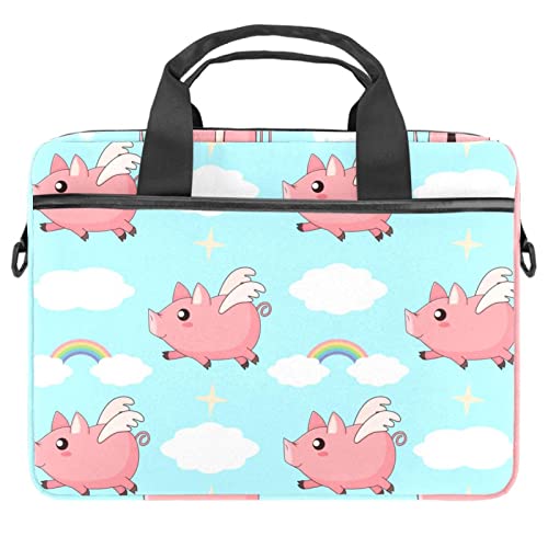 Sac ordinateur 13.3 pouces motif mandala imprimé coloré avec bandoulière amovible