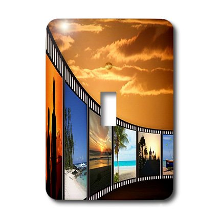 Interruptor de luz de tira de película decorativo para salones y dormitorios con paisajes