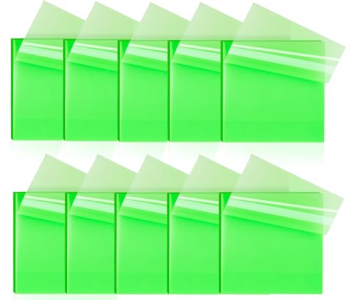 Notes adhésives transparentes vertes OFIXO : lot de 500 blocs de 7,6x7,6 cm pour bureau