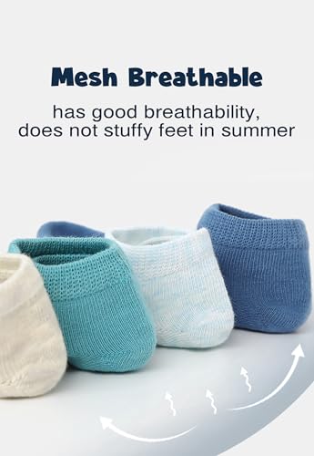 Toddler Girl No Show Socks Soft Comfortable Casual Crew Mesh Low Cut Socks 5 Pairs3