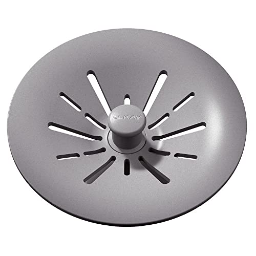 Colador con cesta y tapón de polímero Elkay Quartz Greystone