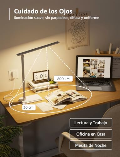 Miniatura 3 de Lepro Lámpara Escritorio Led 800 Lm Regulable Blanco
