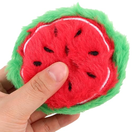 SAFIGLE Cute Plush Coin Purse Watermelon Shape Keychain Wallet for Women and Girls3