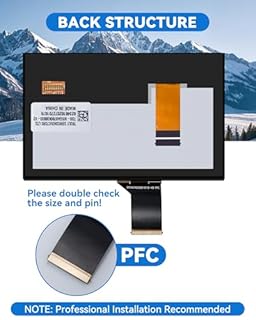 New 7" Uconnect Screen Replacement, Touch Screen Digitizer LCD Display Radio Navigation Monitor for 2017 2018 2019 2020 Jeep Compass Radio Screen Replace # TDO-WXGA0700K00033-V2 TDO-WXGA0700K00057-V1