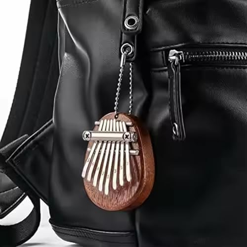 OUDQFCJ 1 Pcs Mini Kalimba Instrument mit 8 Tasten Daumenklavier für Erwachsene Anfänger Kinder Tragbares Finger Klavier Musikinstrument Geschenk