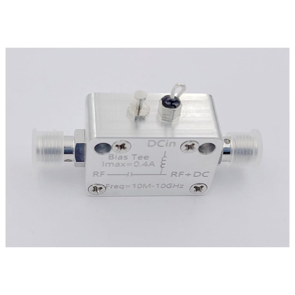 10 MHz-10 Ghz Bias Tee RF DC Block RF Isolateur CoAxial Biaser pour Ham Radio Haut Débit Amplificateur SDR Récepteur BiasTee