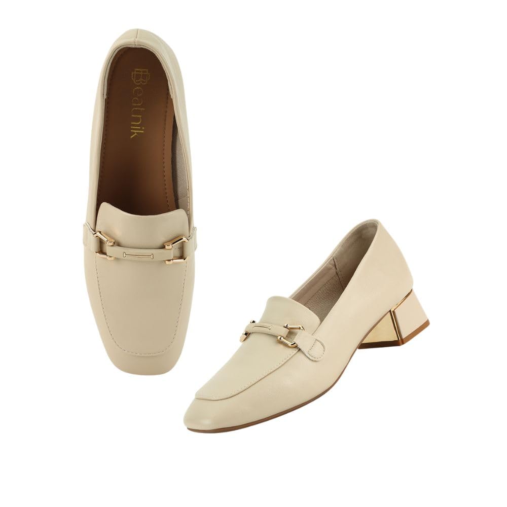 beatnik Women's Solid Slip-On Round Toe Loafers Shoes-picture-23
