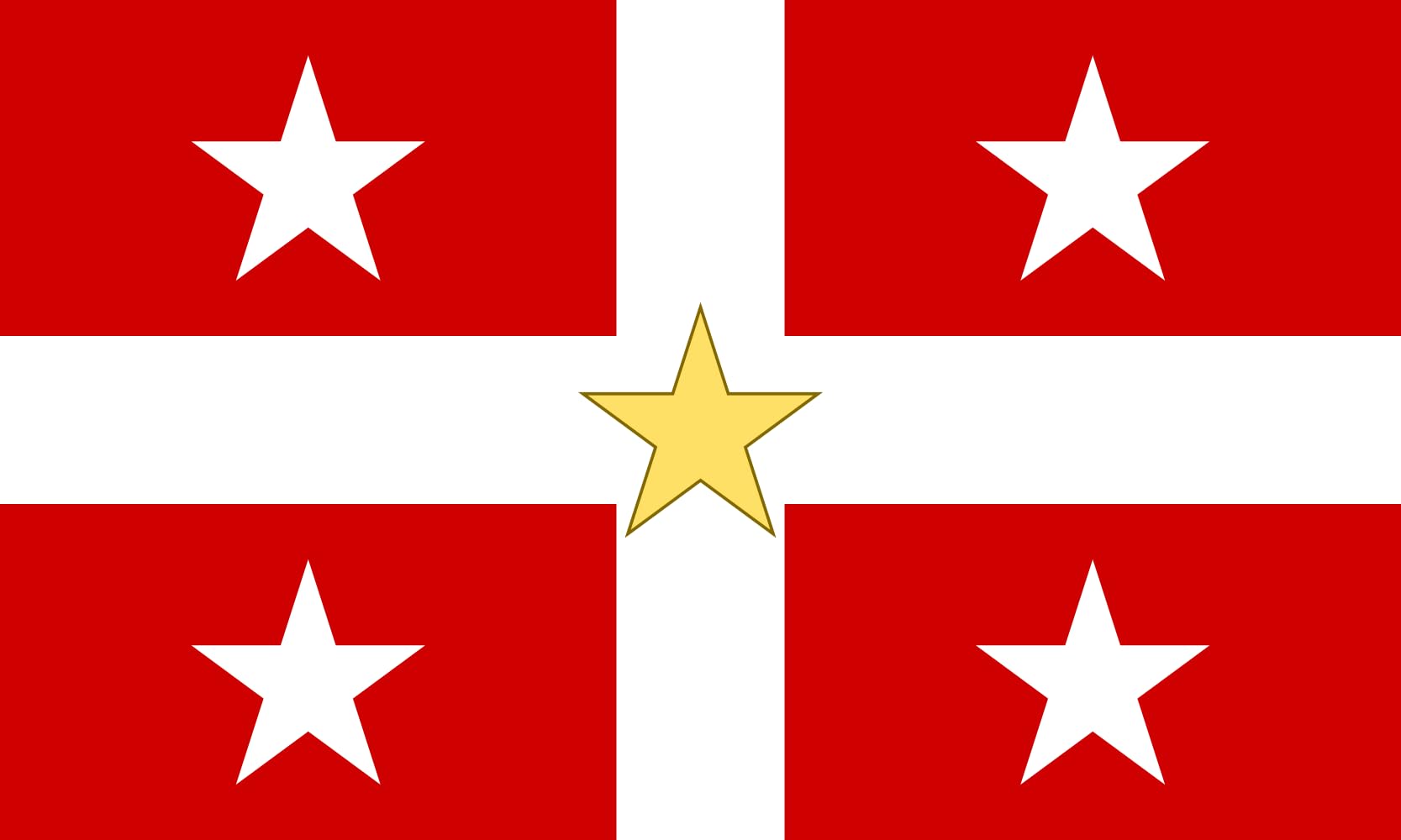 Drapeau de Domodossola grand format pour décorer votre salon ou vos fêtes italiennes