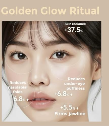Kojic Acid Turmeric Brightening Gel Face Mask | Overnight Firming & Hydrating for Elasticity & Glow | Korean Skincare with Niacinamide, Peptides & Hydrolyzed Collagen | 4 Pack - Image 3