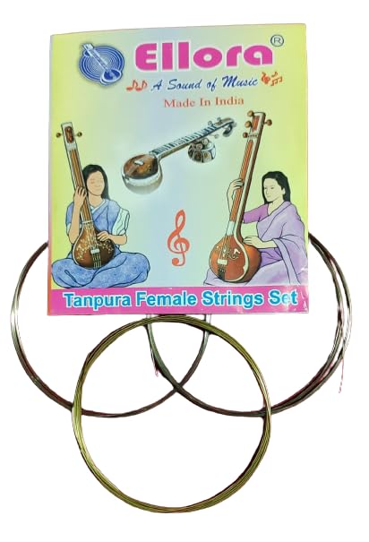 ELLORA MUSICAL - TANPURA FEMAL STRING SET (SET OF 4 STRINGS- STAINLESS STEEL) - Image 2 thumbnail
