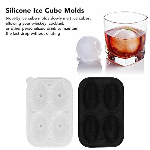 Molde de silicona para hielo, 2 piezas, esfera lenta miniatura 2