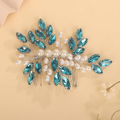 Accesorio Para Cabello Con Piedras De Cristal Y Perlas miniatura 3