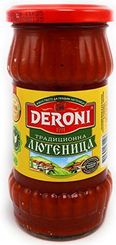 Lutenitsa Bulgarian Vegetable Spread Tomato Pepper Home-Made Style Finely Ground (320)