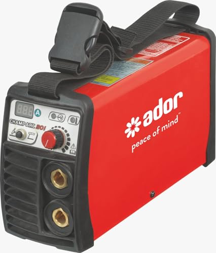 Image of Ador CHAMP ARC 201 Single-Phase IGBT Inverter Welding Machine, 200A Capacity, Digital Display, TIG & MMA Compatible, Compact Design with Forced-Air Cooling