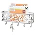 mDesign Letter Holder - Metal Wall Mounted Letter Rack - Mail Sorter for The Entrance - Chrome