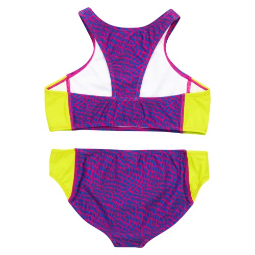 Image of SwimZip Girls' Halter Top and Bikini Bottom 2 Piece Set UPF 50+ Sun Protection