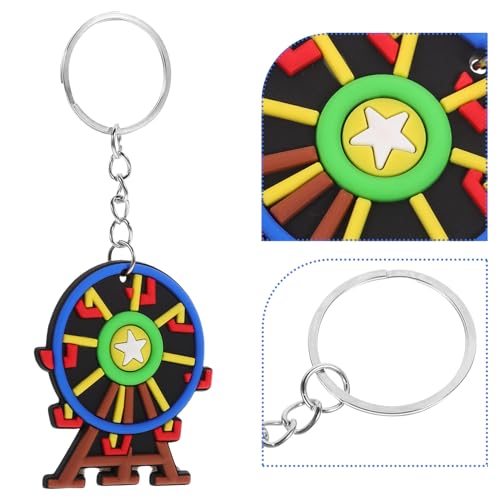 Totority Chaveiro 12 Peças Criativo Fofo Chaveiro Adorável Roda Gigante Pingente Chaveiro Mochila Pi