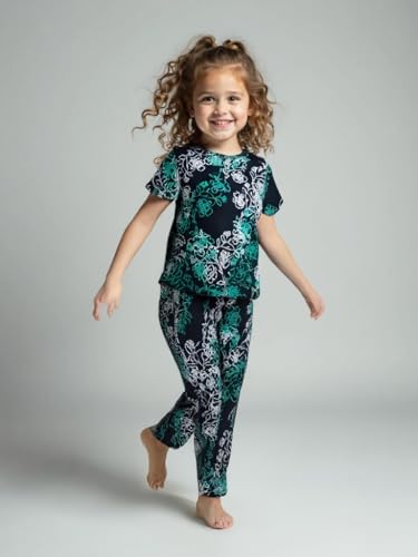 Image of NammaBaby Girl's Soft Cotton Night Suit (Printed T-Shirt & Pant Set /Girls Night Dress /Nightwear) Pack of 1