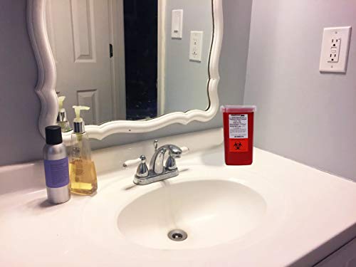 1 Quart Size (Pack Of 3) | Oakridge Products Sharps Container With Flip Lid | For Diabetics #TOP7