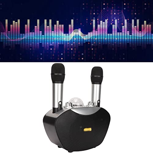 KOSDFOGE Conjunto de Máquina de Karaokê de Luz Colorida Portátil Bluetooth Para Alto-Falante de Kara