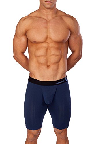 Obviously Essence - Naked - Boxer Brief 9 Inch Leg (Large, Insignia Blue)