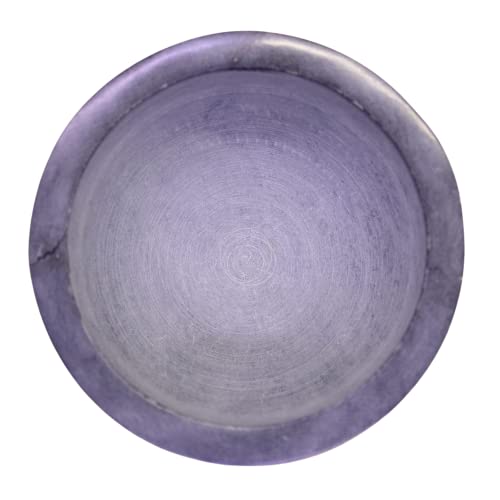 Kc Kullicraft Marble Stone Mortar And Pestle, For Grind Spices, Powder Pesto, Mash Herbs, Crush Pills, Regular Size (3.75"X2.75" Mortar, 5" X1.5" Pestle, Grey) #TOP6