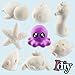 DIY Party Craft Kit Jumbo Ocean Pals Squishies (8 Unique Sea Animals)-White Kawaii Scented Slow Rising Squishy Toys, Paint, Scented Stress Relief, Kids Classroom, Birthday Activity Gift (4