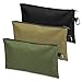 3 Pack Tool Bag Zipper Pouch, Premium Tool Pouch, Utility Multipurpose Storage Organizer Tool Pouches with Carabiner Metal Zipper for Tools, Stationary, Pencil Pouch (3 Pack, Tan, Navy Green, Black)