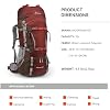 MOUNTAINTOP 70L Internal Frame Backpack Camping Backpacking Hiking Backpack for Men Women with Rain Cover