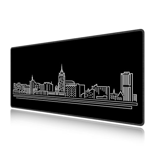 Grand tapis de souris de jeu noir 700x300mm par LL-COEUR pour bureau gamer