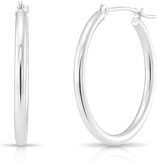 White Gold Hoop Earrings For Women Picks collage image 4