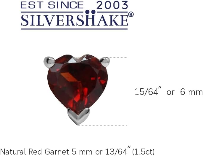 Silvershake Petite 5mm Heart Shape 925 Sterling Silver Stud Earrings - Image 3