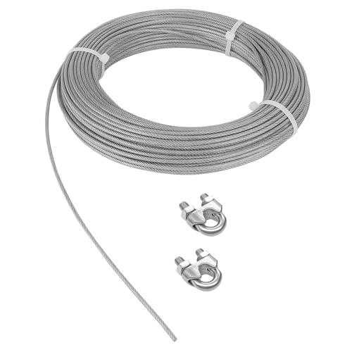 Corde à linge robuste en acier inoxydable 3mm gainée PVC 100m - 7