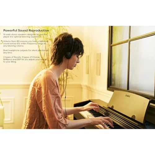 Image of Casio Privia PX-770 - 88-Key Weighted Console Digital Piano | Tri-Sensor II Scaled Hammer Action Keys | AiR Sound Source, 19 Tones, Concert Play, 16W Stereo Speakers, USB-MIDI | Elegant Brown Cabinet