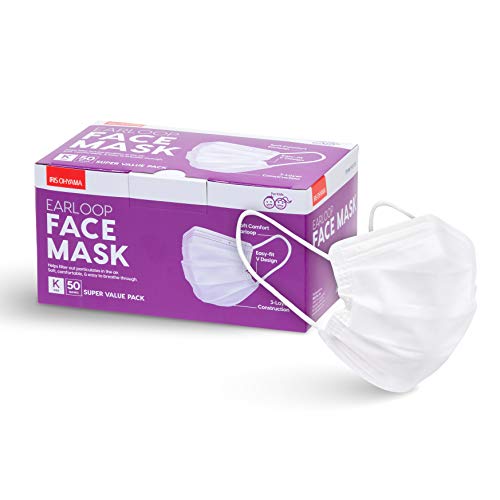 IRIS OHYAMA Kids' 50-Piece Earloop Disposable Face Masks