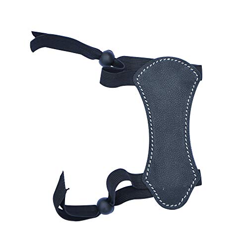 ZSHJGJR Archery Youth Arm Guard Leather Forearm Protective Adjustable Wristband Bow Armguard Protector