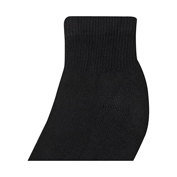 Hanes Women's 6-Pair Comfort Fit Ankle Socks, Black, 5-9 - Image 4