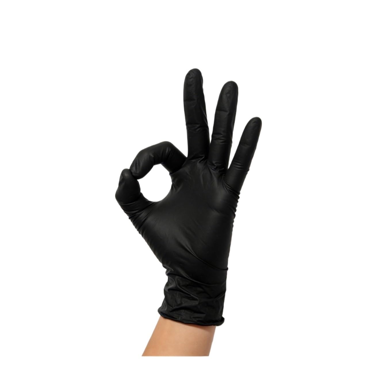 Genérico Guantes desechables de nitrilo negro for limpieza del hogar, peluquería y baño de mascotas(XL,100PCS)