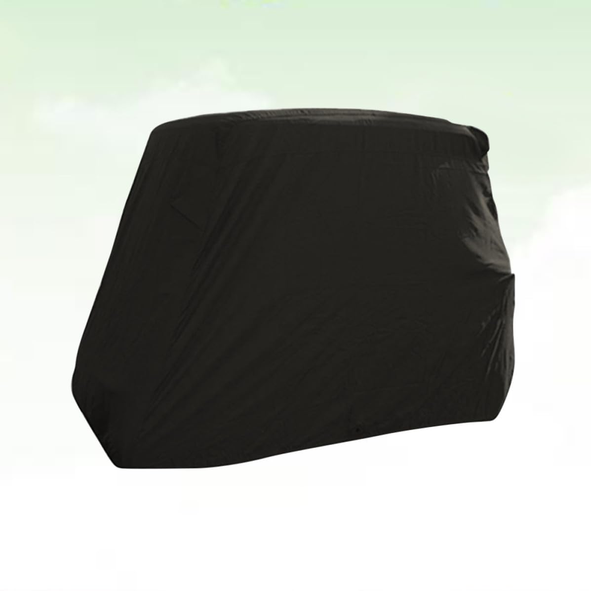 DOITOOL 4 Personen Gepäckwagenabdeckung 210d Oxford Schwarz | Wagen und Cart, Heavy Duty Ausführung, Schützt vor Sonne, Passend für Golf Zubehör