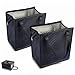 2 pièces de sacs isothermes réutilisables et pliables pour la livraison de nourriture réfrigérée avec poignées de transport, sac à lunch isotherme, sacs isothermes pour emporter