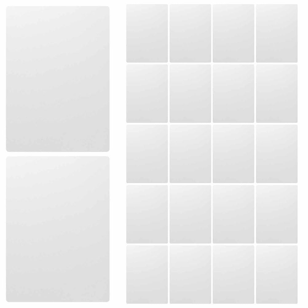 SHINEOFI 50pièces Protège-cahier Transparent Épais Couvertures Plastiques pour Classeur Plastique Mat Transparent Protection pour Documents