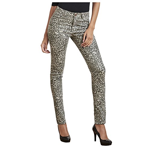 K. Jordan Women's Colored Denim Skinny Pants in Leopard - 18