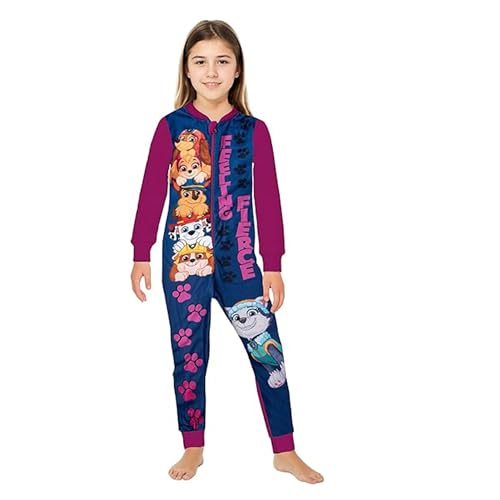United Labels Paw Patrol Jumpsuit für Mädchen, Blau Pink, 122-128, Fleece...