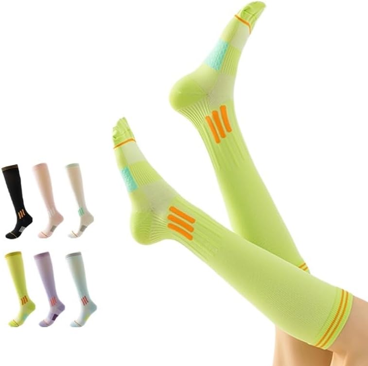 Women's Sports Calf Socks Quick Drying Compressed Long Tube Fitness Running Outdoor Cycling