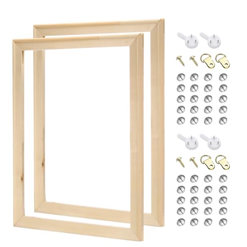 PATIKIL 14x11 inch Canvas Stretcher Bars, 2 Set DIY Removable Wooden Canvas Frames Kit for Oil Paintings Poster Picture Photo, Arts Accessory, Paint by Numbers